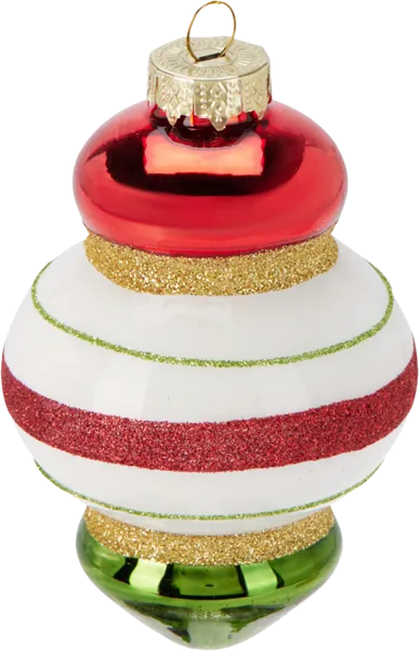Изображение Подвеска 12см стекло Купман новогодний узор ассорти Купман Интернэшнл , 1 шт