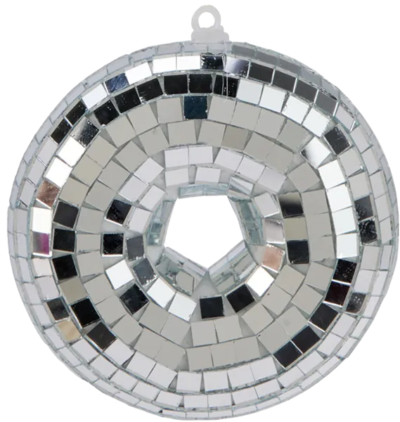 Изображение Елочное украшение 8см стекло Купман пончик зеркальный Купман Интернэшнл , 1 шт