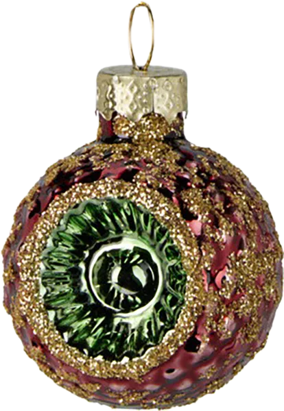 Изображение Шар 4см стекло Купман с выемкой в середине Купман Интернэшнл п/у, 6 шт