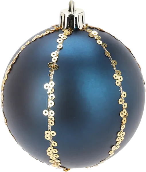 Изображение Шар 8см пластик Купман с золотыми полосками Купман Интернэшнл , 1 шт