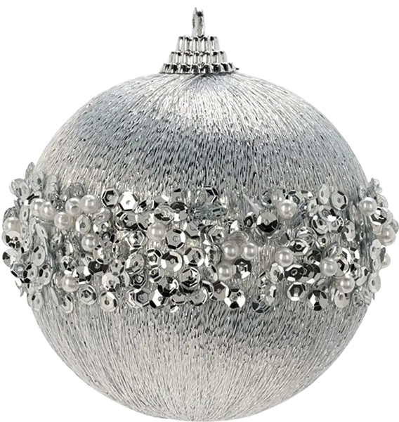 Изображение Шар 8см пластик Купман с бисером ассорти Купман Интернэшнл , 1 шт