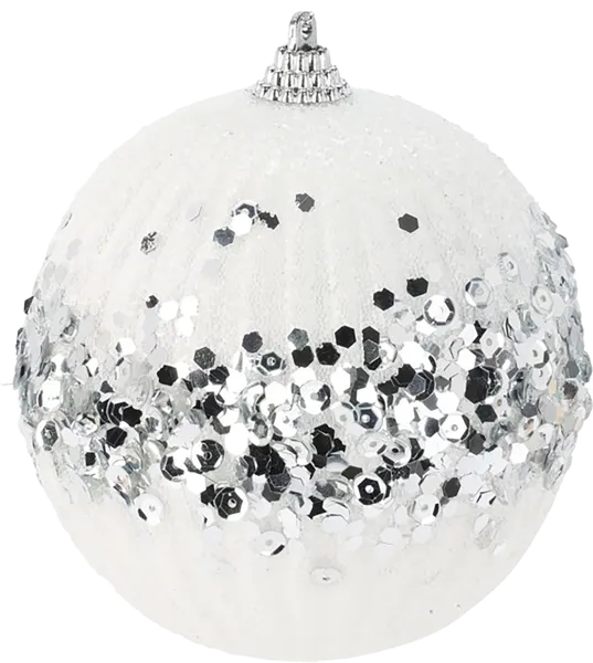 Изображение Шар 10см пластик Купман с пайетками ассорти Купман Интернэшнл , 1 шт