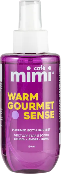 Изображение Мист для волос и тела Кафе мими ваниль амбра парфюм ДизайнСоап п/у, 190 мл