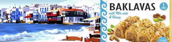Изображение Пахлава Элли с медом и орехами Макридари кор, 110 г