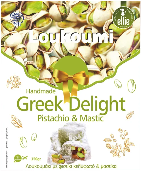 Изображение Рахат-Лукум Элли с фисташками Макридари кор, 150 г
