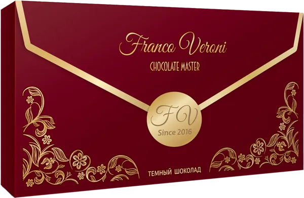 Изображение Шоколад г.Краснодар Франко Верони горький 54% Звезда Кубани кор, 95 г
