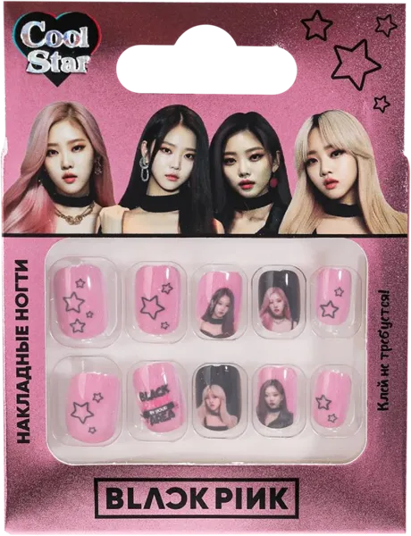 Изображение Набор для дизайна ногтей Кул стар блэк пинк Шанту Сити к/у, 1 шт