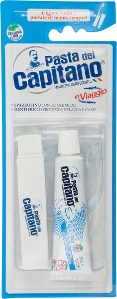 Изображение Набор дорожный Дель капитано зубная паста+щетка Фармасьютичи п/у, 1 шт