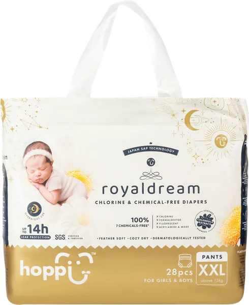 Изображение Трусики ХХL от 15кг Хоппи роялдрим Нэйчеркер Косметикс м/у, 28 шт