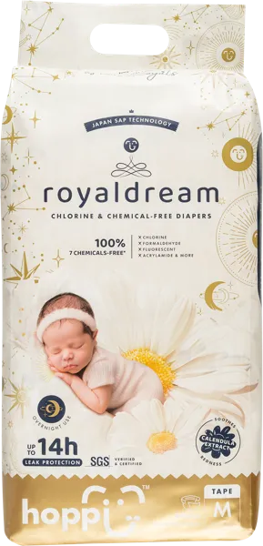 Изображение Подгузники М 6-11кг Хоппи роялдрим Нэйчеркер Косметикс м/у, 44 шт