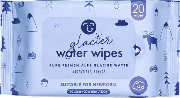 Изображение Салфетки влажные детские Хоппи ледниковая вода Нэйчеркер Косметикс м/у, 20 шт