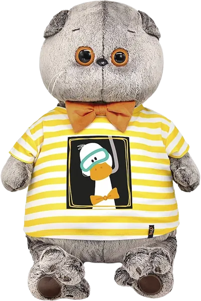 Изображение Мягкая игрушка 60см Будибаса басик в футболке гусик МПП ООО , 1 шт