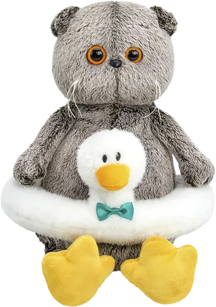 Изображение Мягкая игрушка 25см Будибаса басик в круге гусик МПП ООО , 1 шт