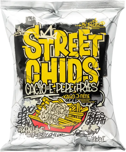 Изображение Чипсы картофельные Бруто Стрит с соусом Качо э пепе Стамба м/у, 70 г