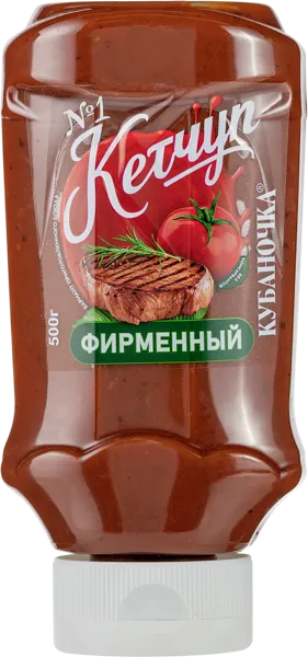 Изображение Кетчуп томатный Кубаночка фирменный №1 Гранд-Стар п/б, 500 г