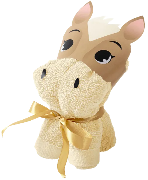 Изображение Полотенце 30*60см махровое Волшебная Ночь лошадка бежевое Нордтекс м/у, 1 шт