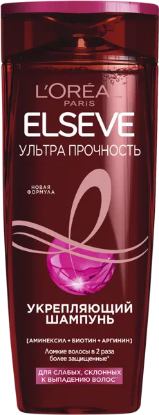 Изображение Шампунь для слабых волос Эльсев ультра прочность Лореаль п/у, 400 мл