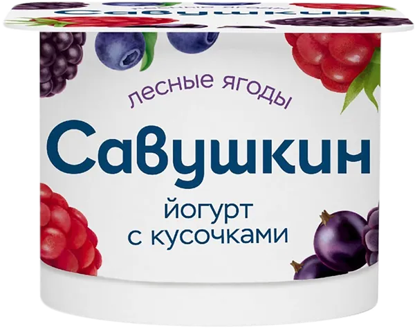 Изображение Йогурт 2% Савушкин лесная ягода Савушкин продукт п/б, 120 г