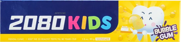 Изображение Зубная паста детская Дентал клиник 2080 бабл гам Экён к/у, 80 г