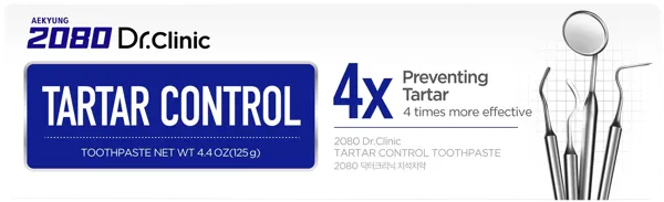 Изображение Зубная паста Дентал клиник 2080 контроль зубного камня Экён к/у, 125 г