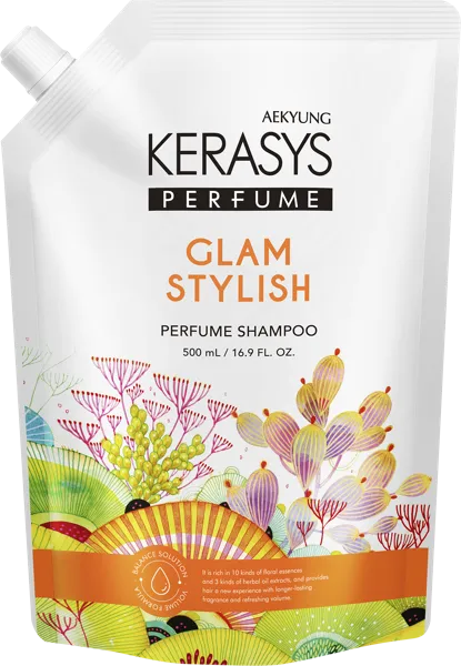 Изображение Шампунь для всех типов волос Керасис Парфюм Гламур сияние объем запаска Экён м/у, 500 мл