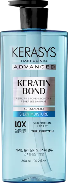 Изображение Шампунь для сухих волос Керасис Эдванс Кератин Бонд увлажнение Экён п/у, 600 мл