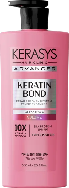 Изображение Шампунь для всех типов волос Керасис Эдванс Кератин Бонд объем с коллагеном Экён п/у, 600 мл