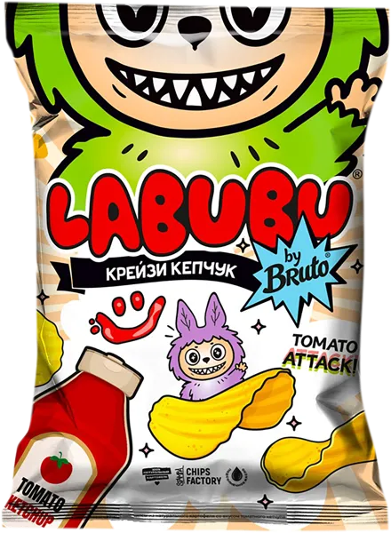Изображение Чипсы картофельные Лабубу томатный кетчуп Стамба м/у, 75 г