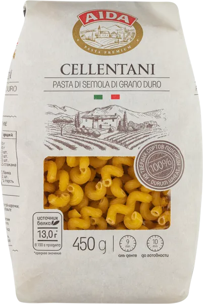 Изображение Макароны из твердых сортов Аида челентани Агро-Альянс ОМФ м/у, 450 г