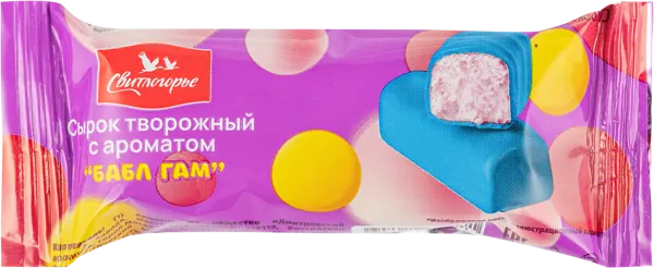 Изображение Сырок творожный 16% Свитлогорье бабл гам Дмитровский МЗ м/у, 40 г
