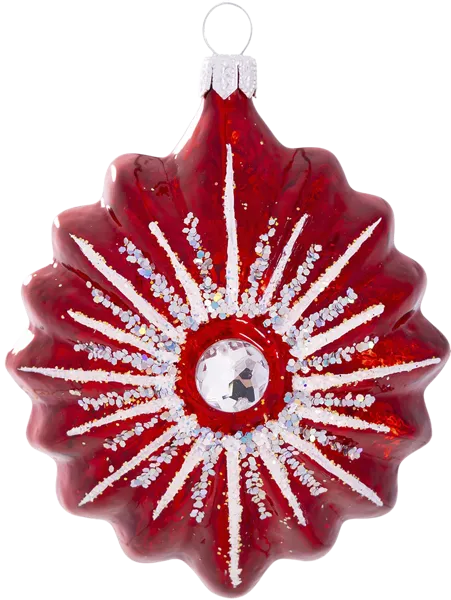 Изображение Подвеска Искристая стекло Ёлочка С1903 Клинская игрушка к/у, 1 шт