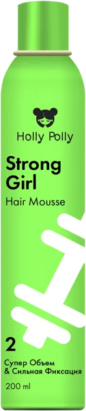 Изображение Мусс для волос Холли полли супер объем и фиксация Аэрофа ж/б, 200 мл