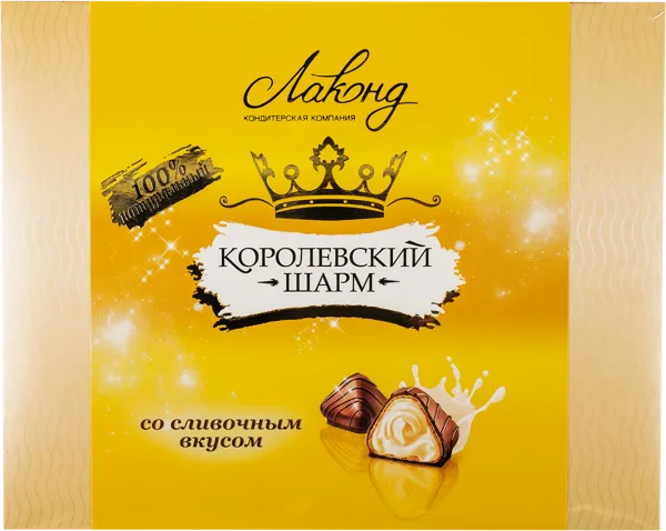 Изображение Конфеты вафельные Королевский Шарм со сливочной начинкой Лаконд кор, 235 г