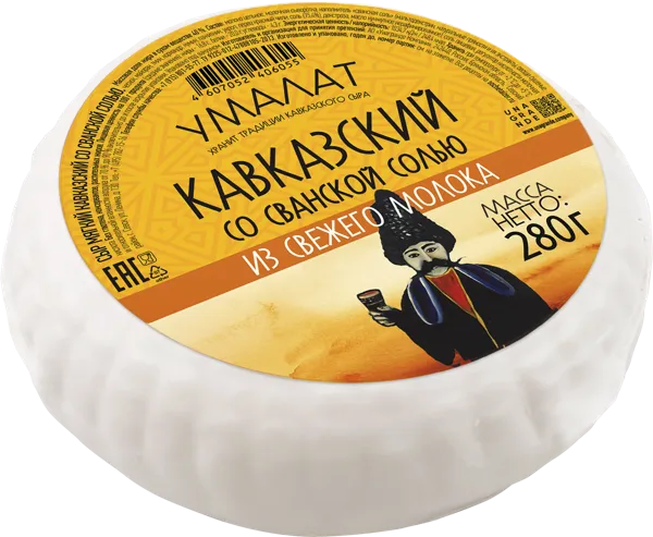 Изображение Сыр 40% свежий Умалат кавказский сванская соль Унагранде Компани м/у, 280 г