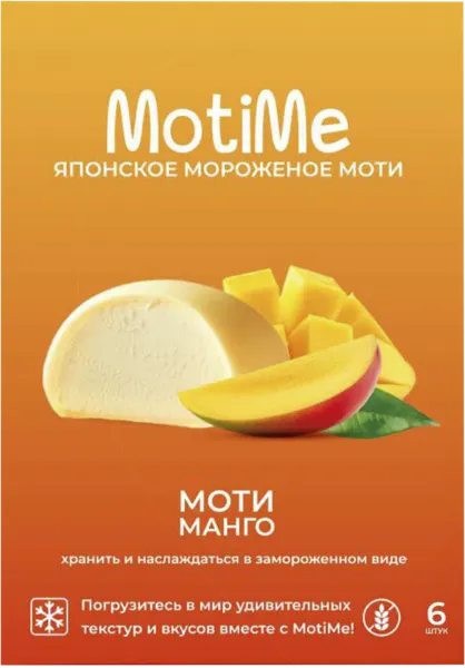 Изображение Мороженое манго МотиМи моти пломбир Крафт Десерт ООО кар/уп, 240 г