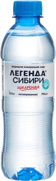 Изображение Мин вода негаз pH 8,2 Легенда Сибири лечебно-столовая Экосистема НСК п/б, 0,33 л