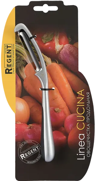 Изображение Овощечистка 16см Регент инокс кучина продольная Регент Рус , 1 шт