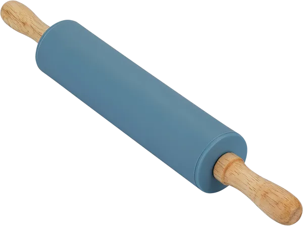 Изображение Скалка 31см для теста Регент инокс силикон голубая Регент Рус м/у, 1 шт