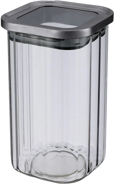 Изображение Банка 1,2л для сыпучих Регент инокс деско серая Регент Рус кор, 1 шт