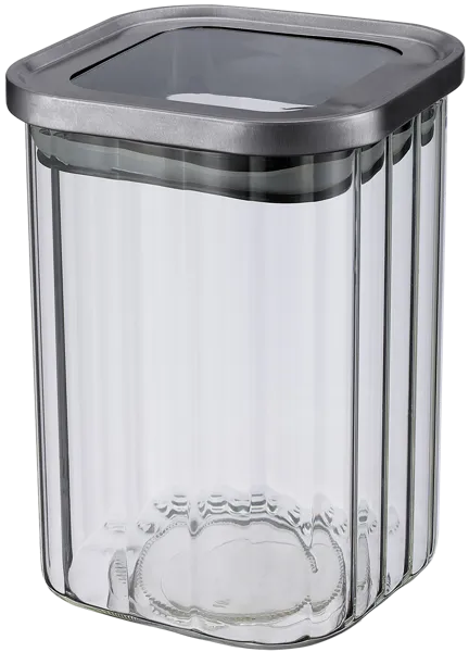 Изображение Банка 850мл для сыпучих Регент инокс деско серая Регент Рус кор, 1 шт