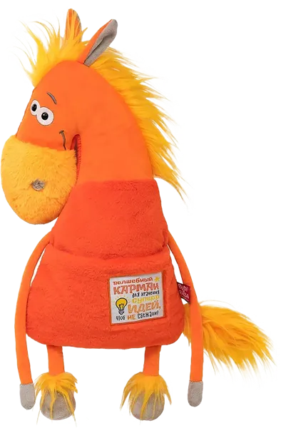 Изображение Мягкая игрушка 42см Будибаса символ года конь идейный МПП ООО , 1 шт