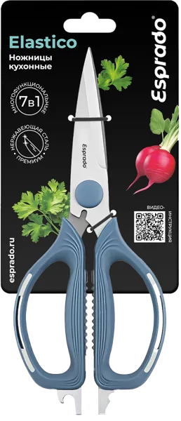 Изображение Ножницы для кухни Эспрадо эластико нерж сталь Эспрадо м/у, 1 шт