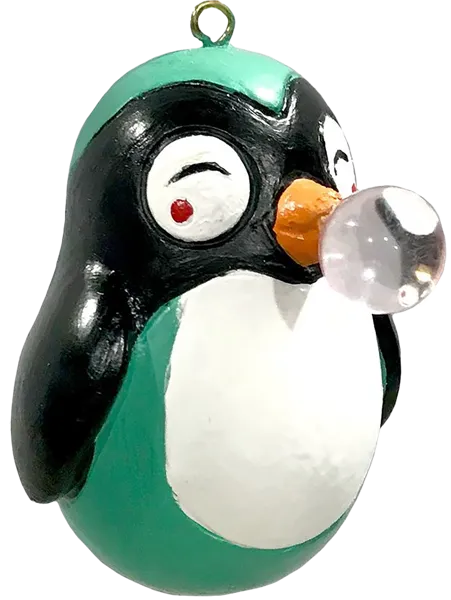 Изображение Елочное украшение 6см Мэджик Тайм пингвин с жвачкой Феникс-Презент , 1 шт