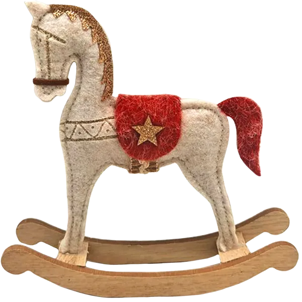 Изображение Украшение 16см декоративное Мэджик Тайм белая лошадка Феникс-Презент , 1 шт