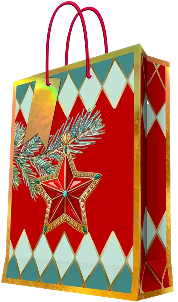 Изображение Пакет 26*32,4см бумажный Мэджик Пак елочная игрушка красный Феникс-Презент , 1 шт