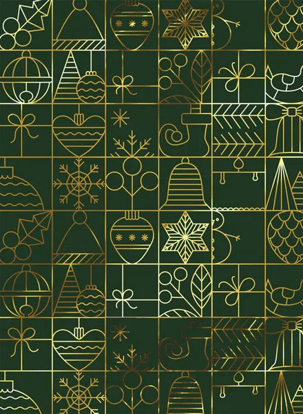 Изображение Бумага 100*70см упаковочная Мэджик Пак золотые клетки зеленая Феникс-Презент м/у, 1 шт