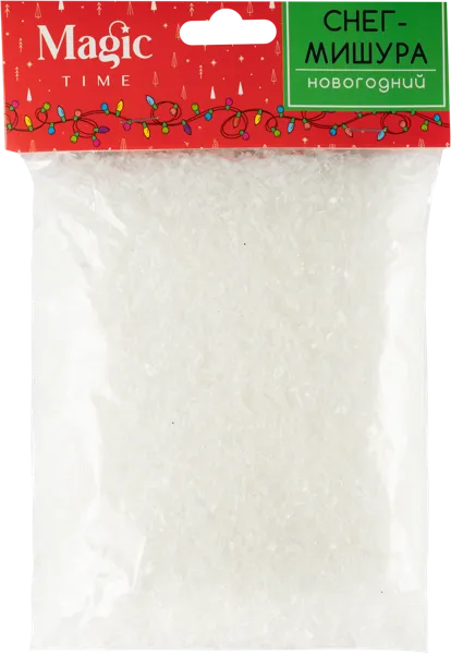 Изображение Снег искусственный Мэджик Тайм мишура белый Феникс-Презент м/у, 80 г