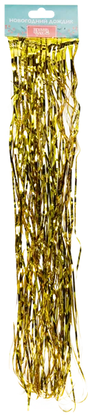Изображение Дождик 9*100см Время Чудес золотистый Феникс-Презент м/у, 1 шт