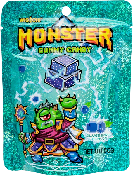 Изображение Мармелад жевательный Монстер черника Гуандун Виски Фуд м/у, 50 г