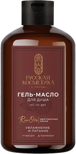 Изображение Гель масло для душа Русская косметика увлажнение и питание Русская косметика п/у, 400 мл